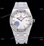 JF Swiss Copy Audemars Piguet Lady Royal Oak Watch White Dial Diamond Bezel 33mm_th.jpg